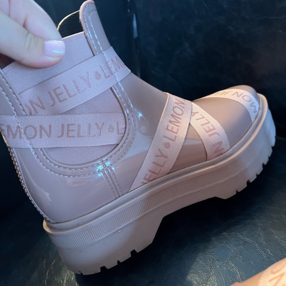 Lemon Jelly baby pink boots size 10 - Picture 5 of 8